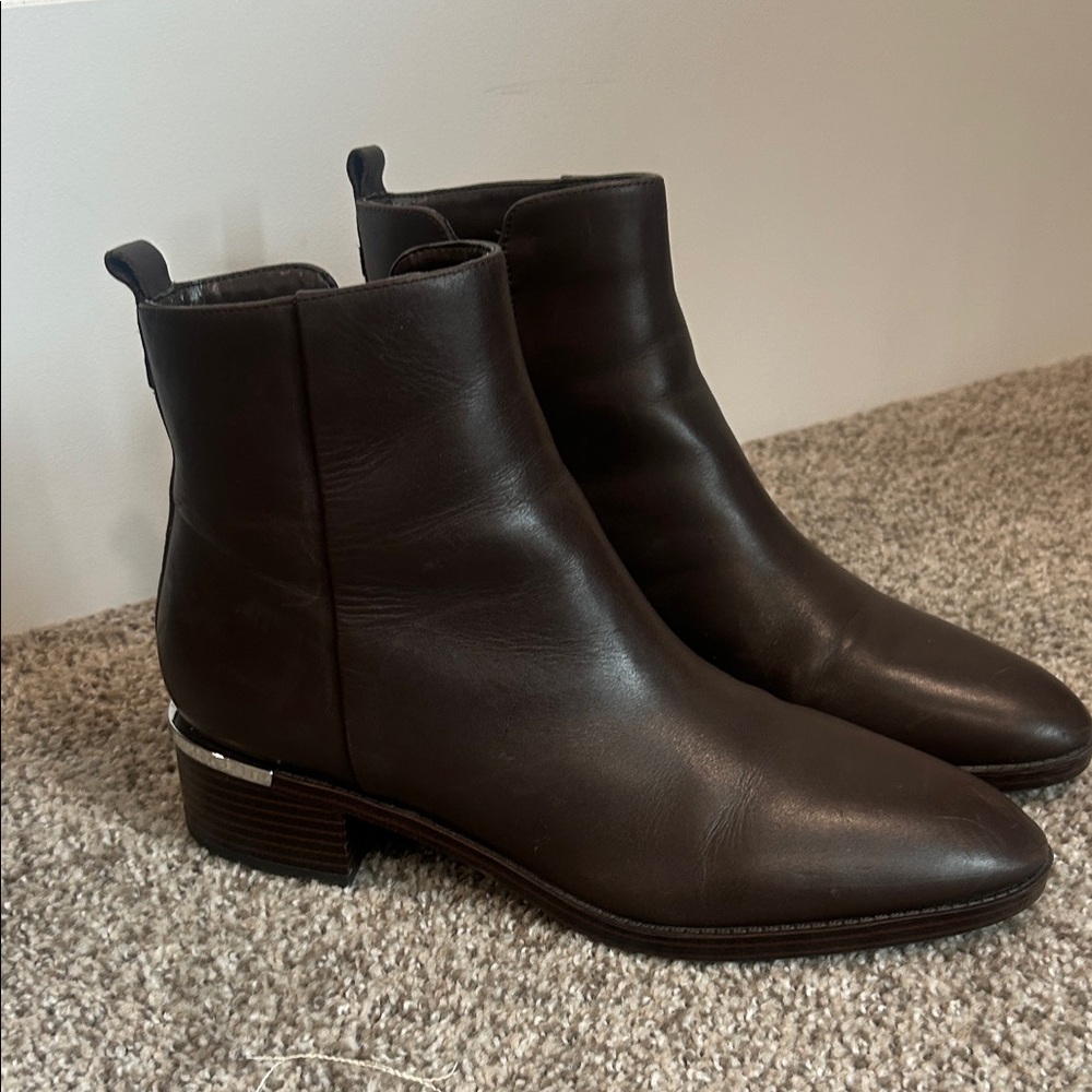Calvin Klein Dark Brown Ankle Booties